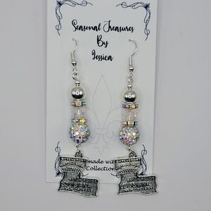 Louisiana Beaded Handmade Earrings
